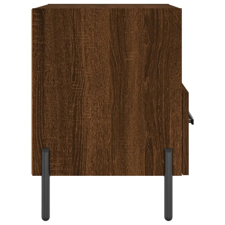 Tables de chevet 2 pcs chêne marron 40x35x47,5 cm - 8