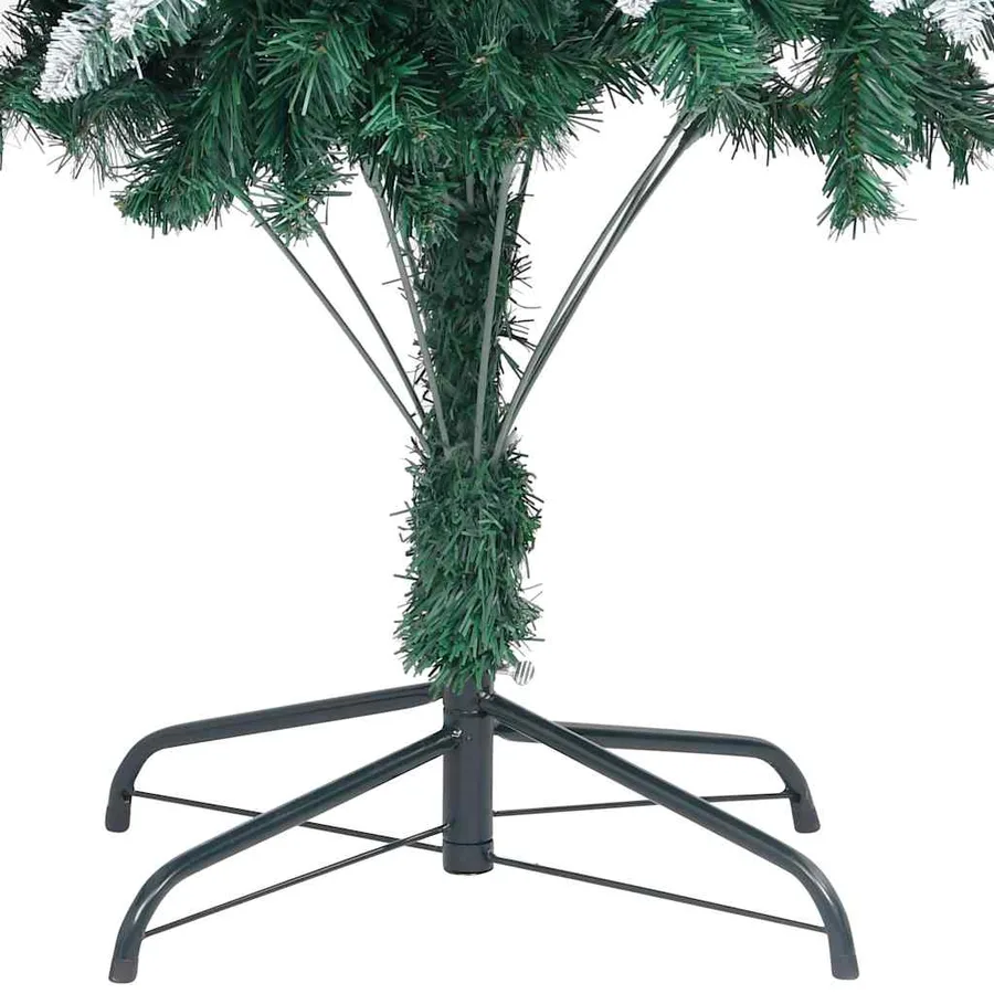 Sapin de Noël avec pommes de pin et neige blanche 210 cm - 5