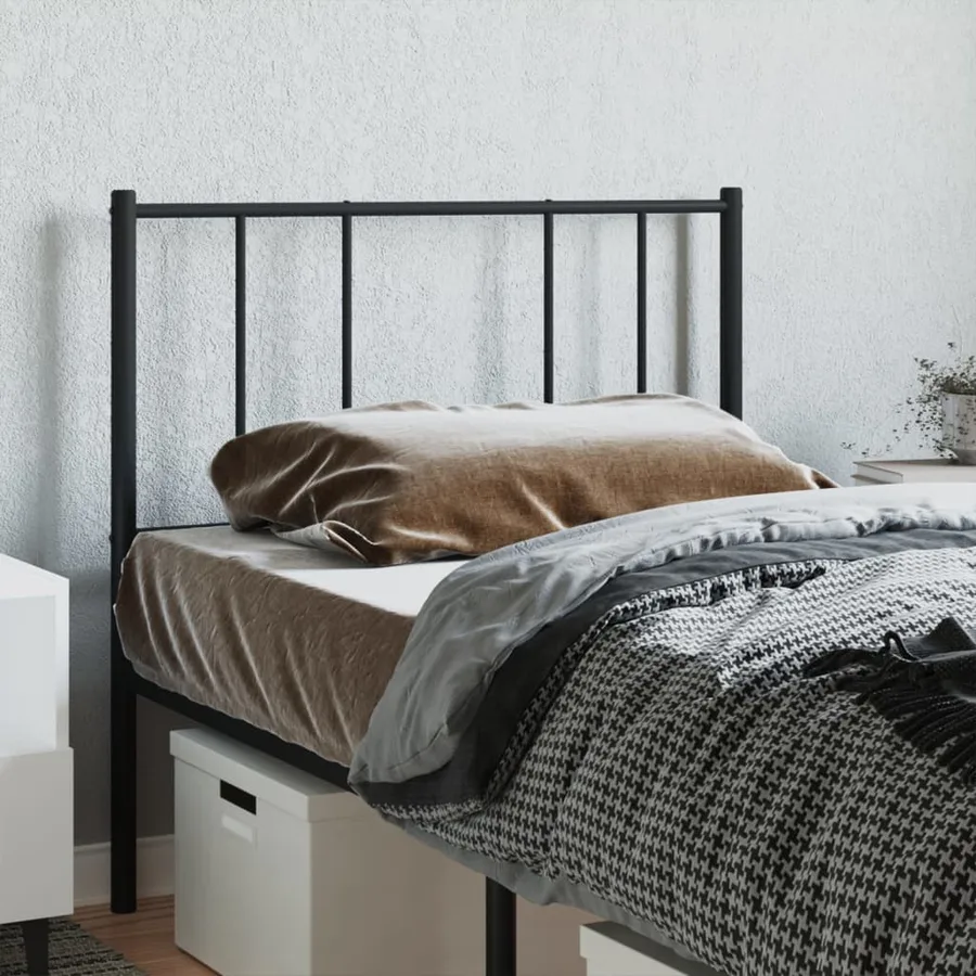 Tête de lit de remplacement métal noir 80 cm - 3