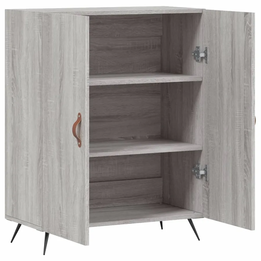 Buffet sonoma gris 69,5x34x90 cm bois d'ingénierie - 6