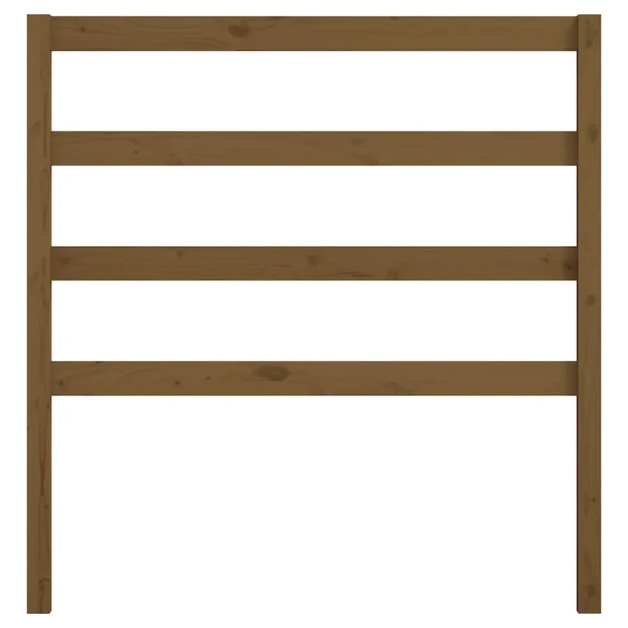 Tête de lit Marron miel 81x4x100 cm Bois massif de pin - 4