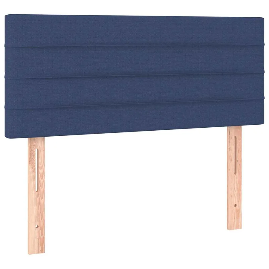 Sommier à lattes de lit avec matelas Bleu 80x200 cm Tissu - 6
