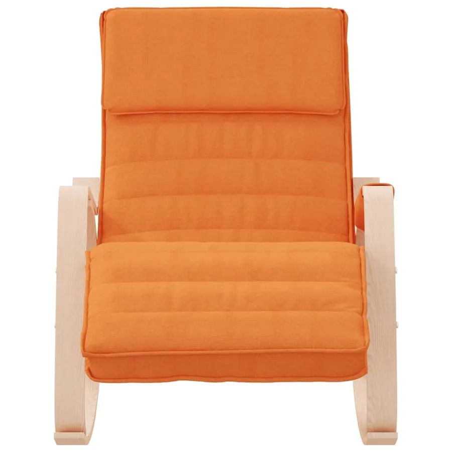 Chaise à bascule Jaune foncé Tissu - 3