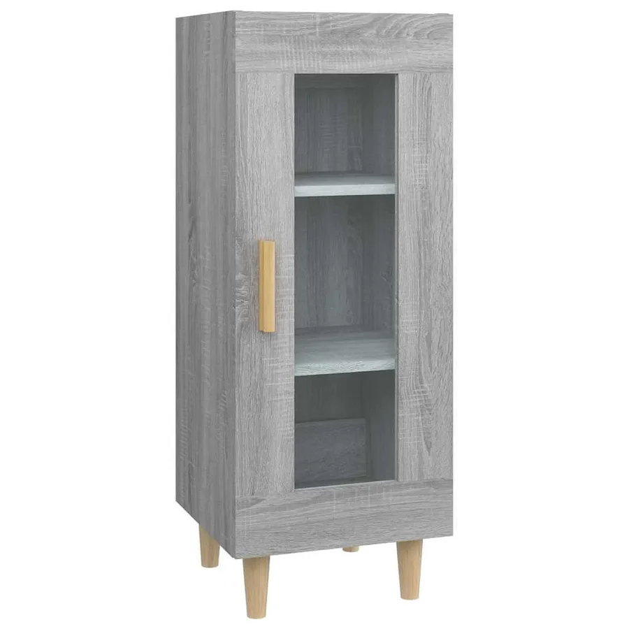 Buffet Sonoma gris 34,5x34x90 cm Bois d'ingénierie - 2