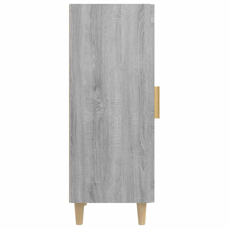 Buffet Sonoma gris 34,5x34x90 cm Bois d'ingénierie - 7