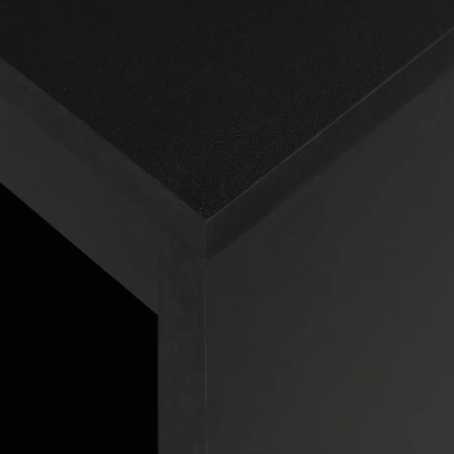 Table de bar avec étagère Noir 110x50x103 cm - 5