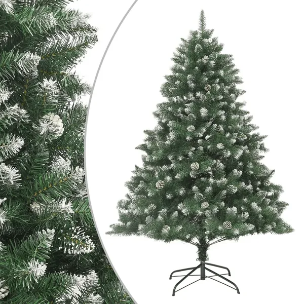 Sapin de Noël artificiel avec support 210 cm PVC