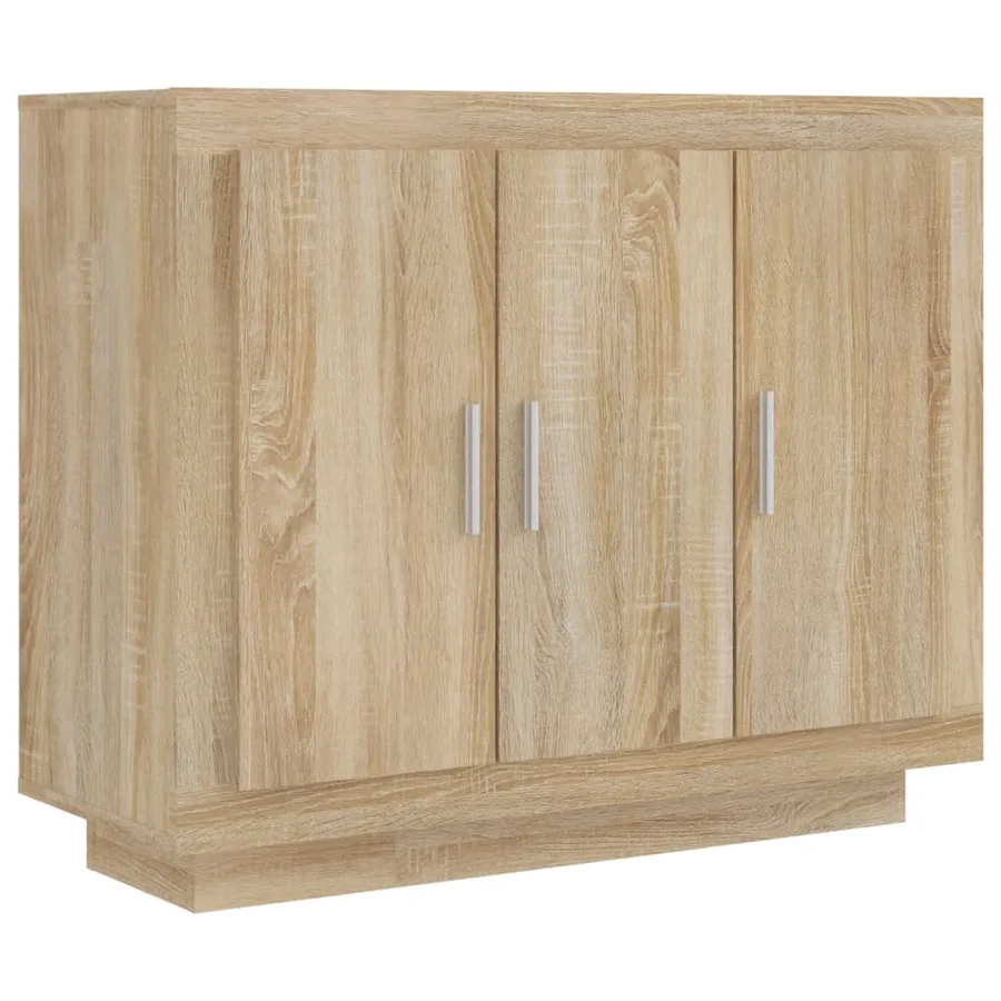 Buffet Chêne sonoma 92x35x75 cm Bois d'ingénierie - 2