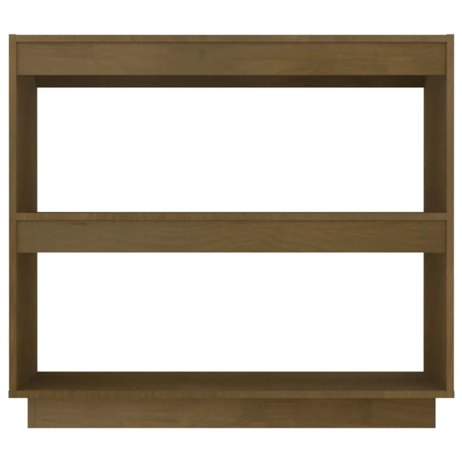 Bibliothèque Marron miel 80x35x71 cm Bois de pin massif - 5