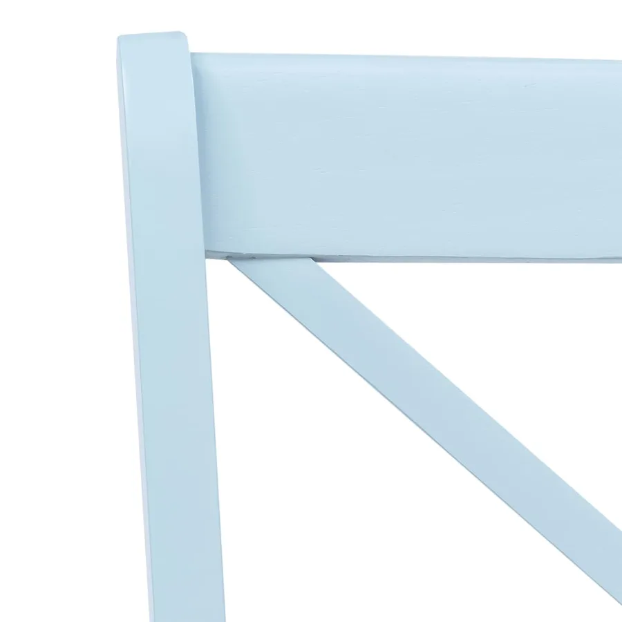 Chaises à manger lot de 2 gris et bois clair bois hévéa massif - 5