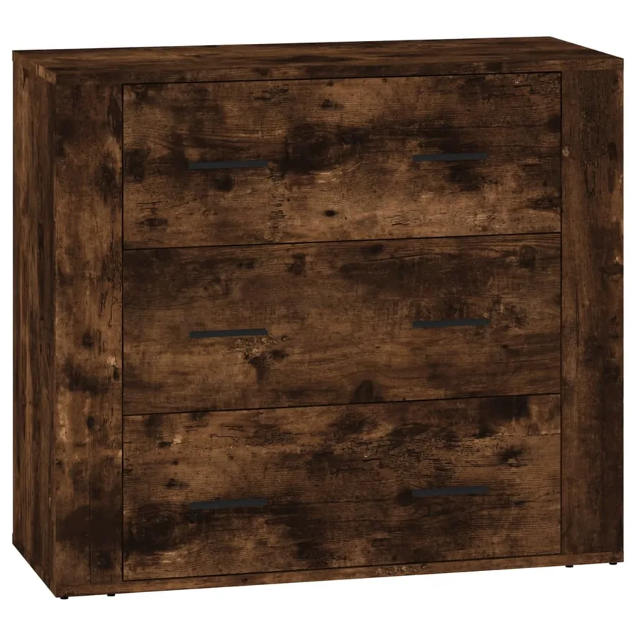 Buffets 3 pcs Chêne fumé Bois d'ingénierie - 7