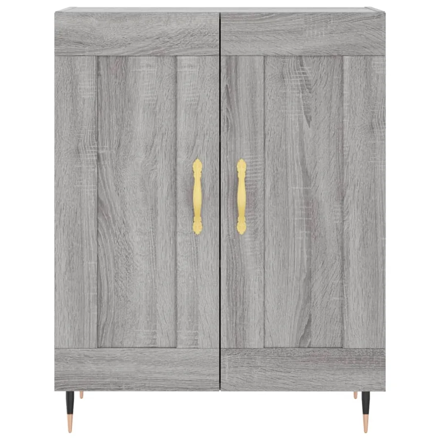 Buffet haut Sonoma gris 69,5x34x180 cm Bois d'ingénierie - 7