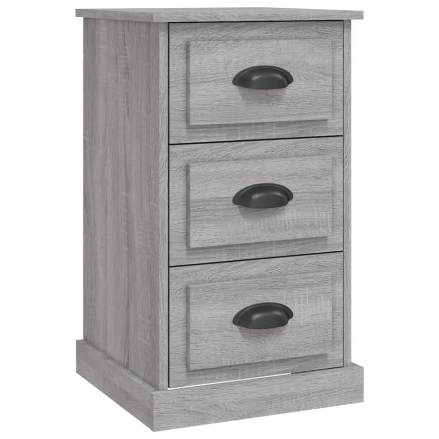 Table de chevet sonoma gris 39x39x67 cm bois d'ingénierie - 2