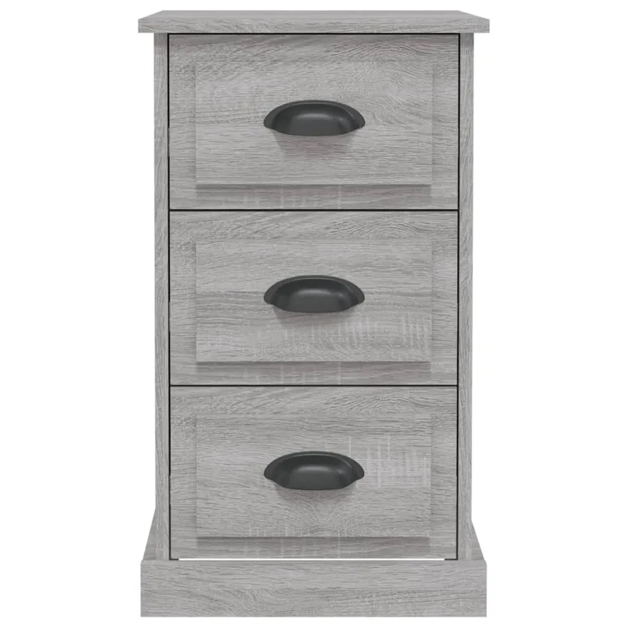 Table de chevet sonoma gris 39x39x67 cm bois d'ingénierie - 7