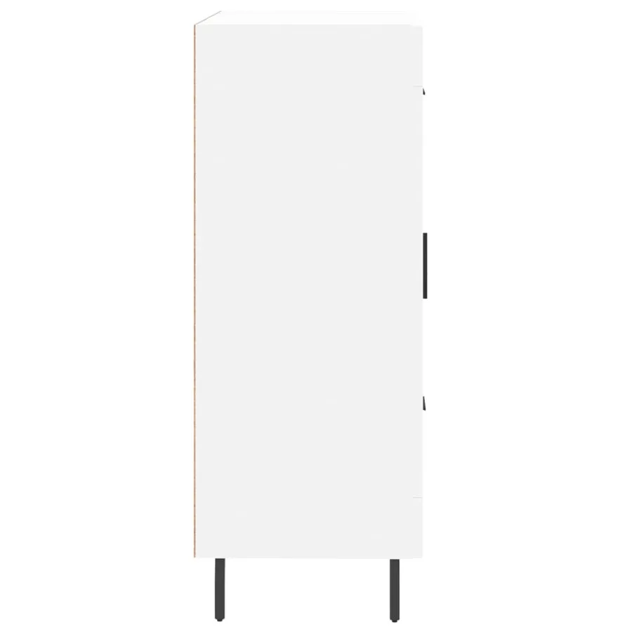Buffet blanc 69,5x34x90 cm bois d'ingénierie - 7