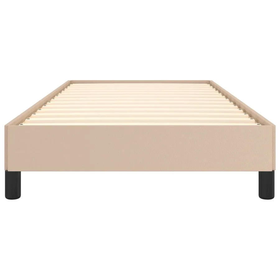 Cadre de lit sans matelas cappuccino 90x200 cm similicuir - 5