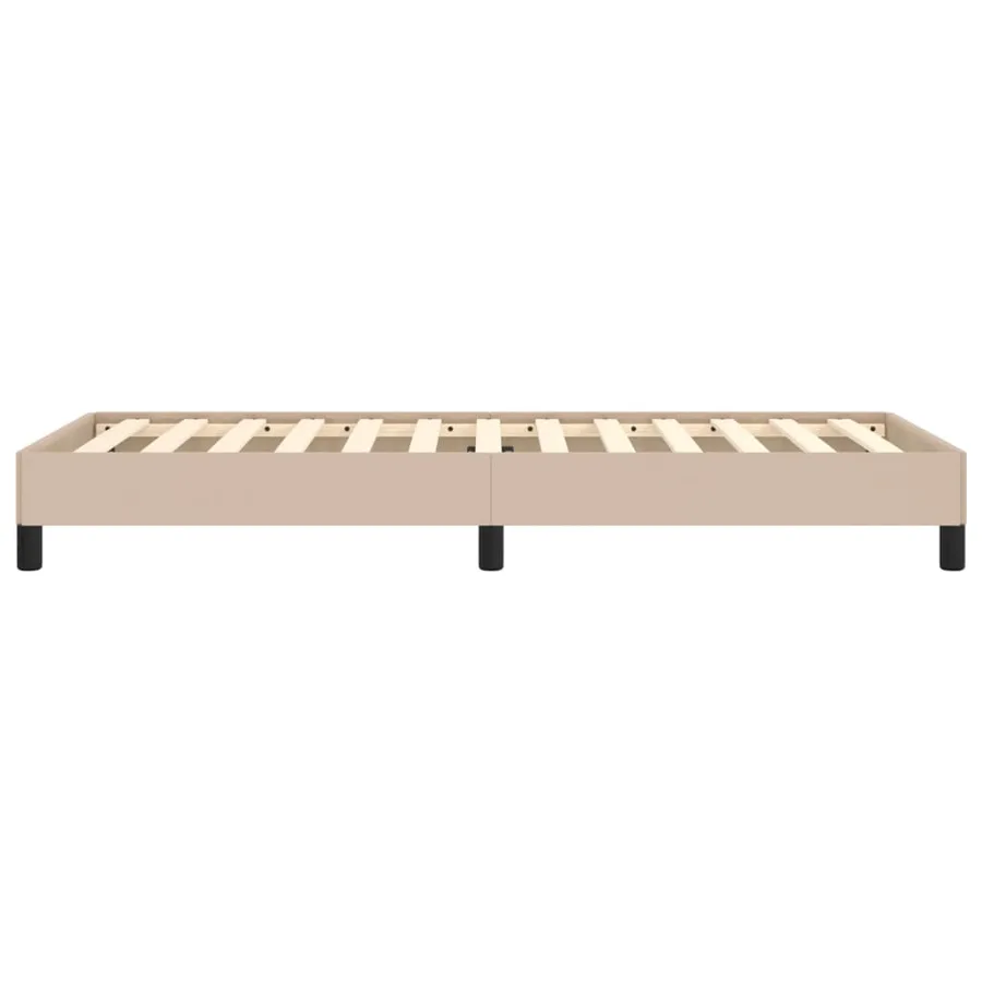 Cadre de lit sans matelas cappuccino 90x200 cm similicuir - 6