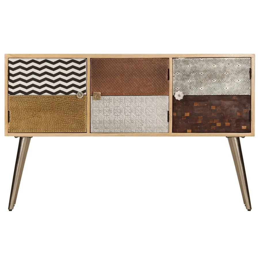Buffet 120x30x75 cm bois de manguier massif - 3