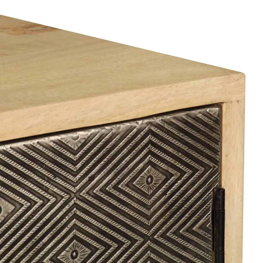 Buffet 120x30x75 cm bois de manguier massif - 6