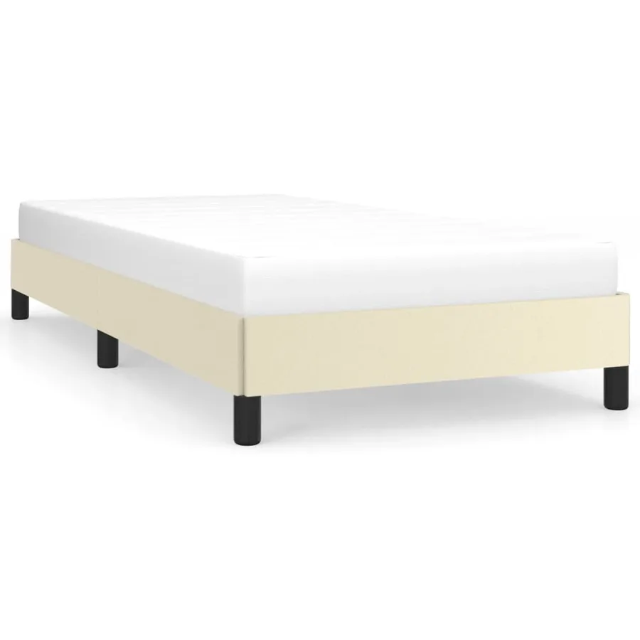 Cadre de lit sans matelas crème 80x200 cm similicuir - 2