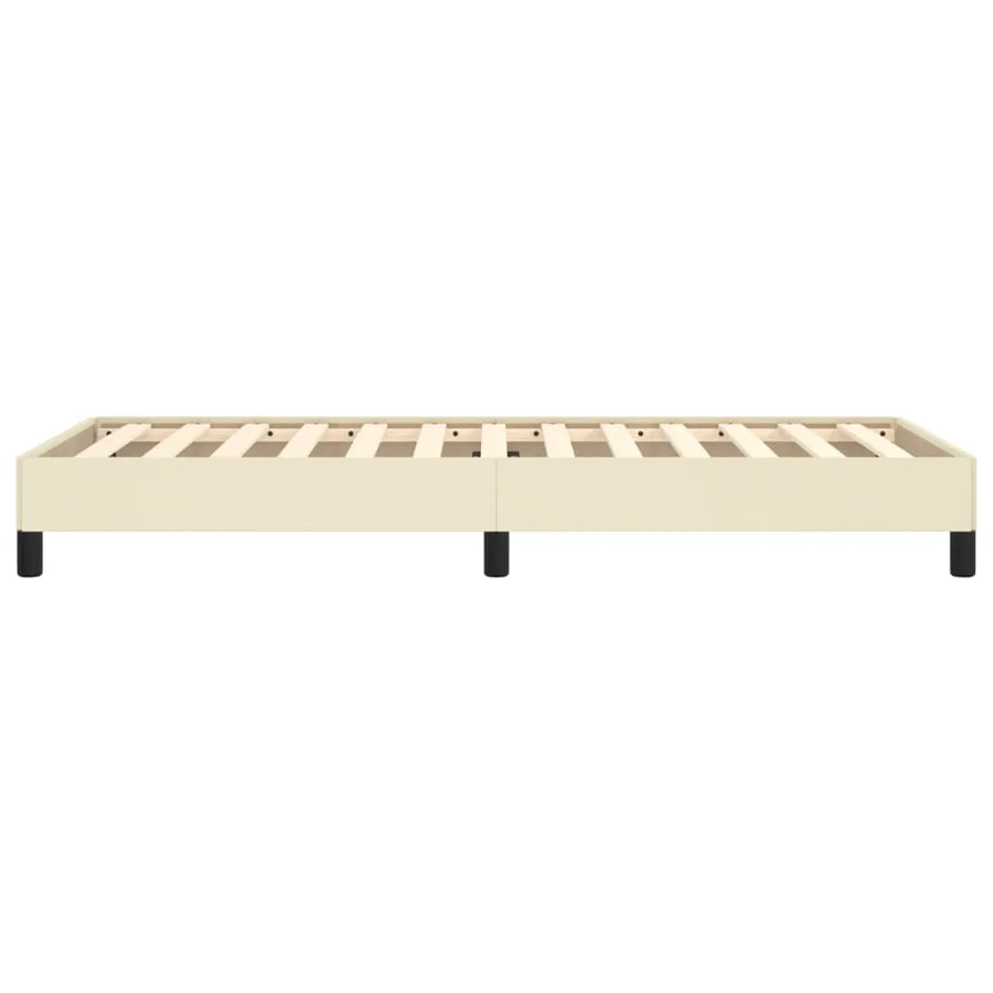 Cadre de lit sans matelas crème 80x200 cm similicuir - 6