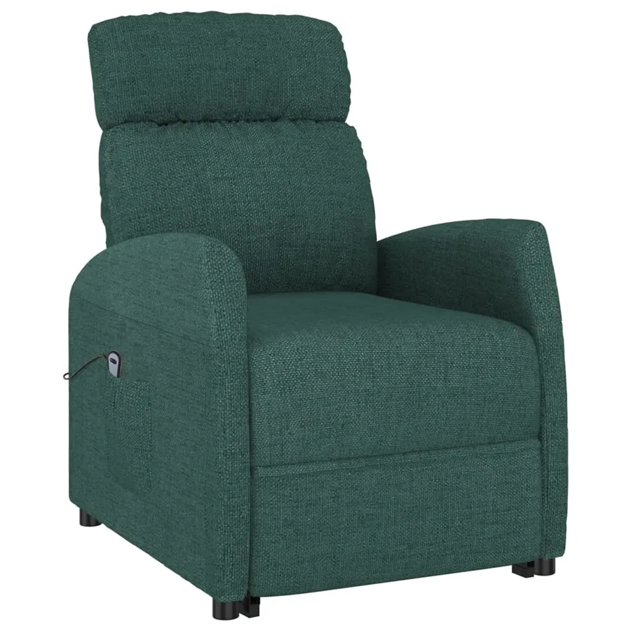 Fauteuil Vert foncé Tissu - 3