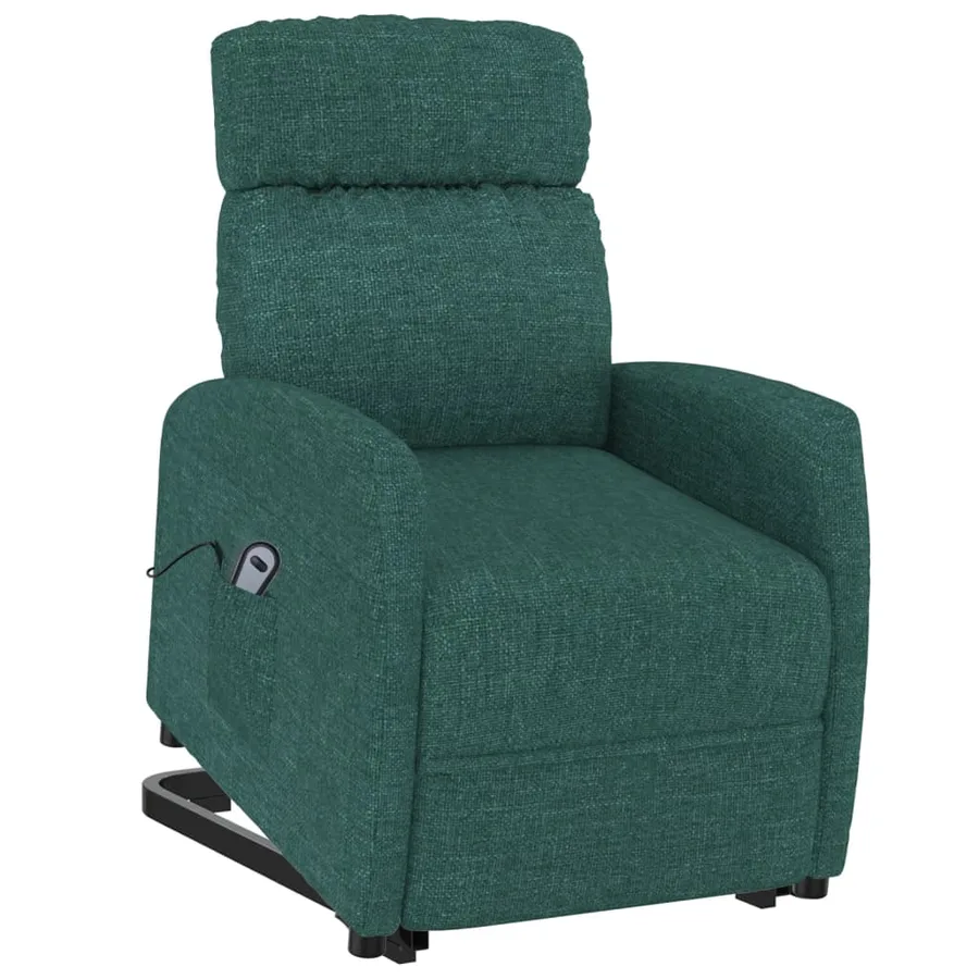 Fauteuil Vert foncé Tissu - 7
