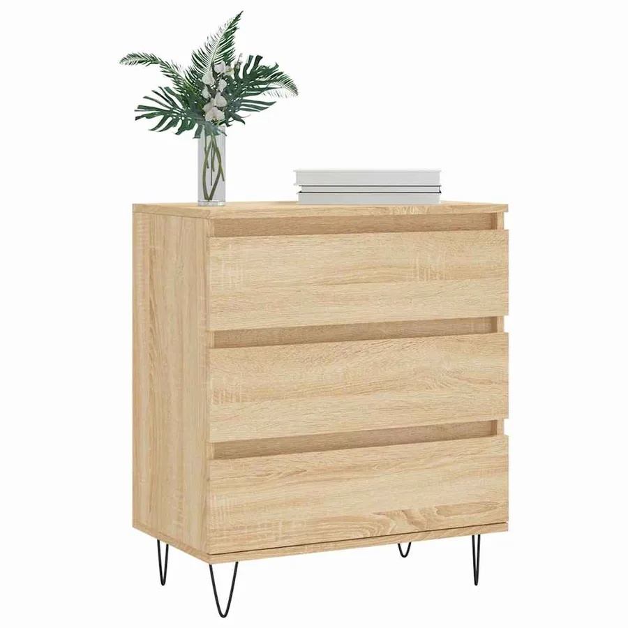 Buffet Chêne sonoma 60x35x70 cm Bois d'ingénierie - 3