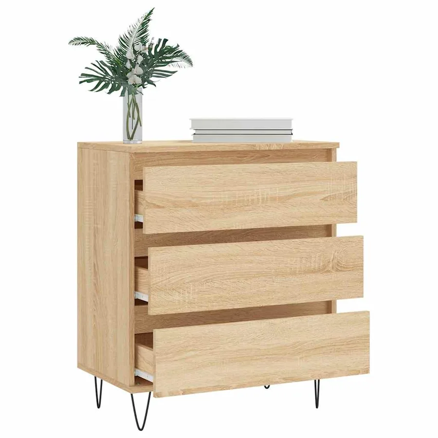 Buffet Chêne sonoma 60x35x70 cm Bois d'ingénierie - 4