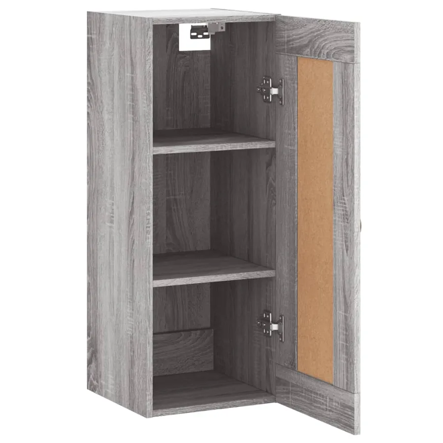 Armoire murale sonoma gris 34,5x34x90 cm bois d'ingénierie - 6