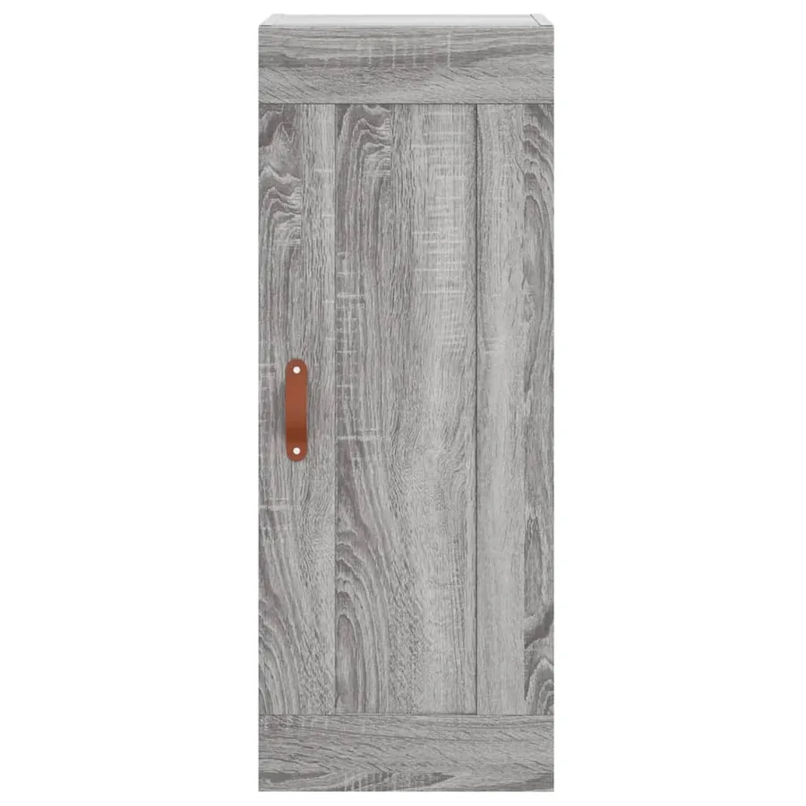 Armoire murale sonoma gris 34,5x34x90 cm bois d'ingénierie - 7