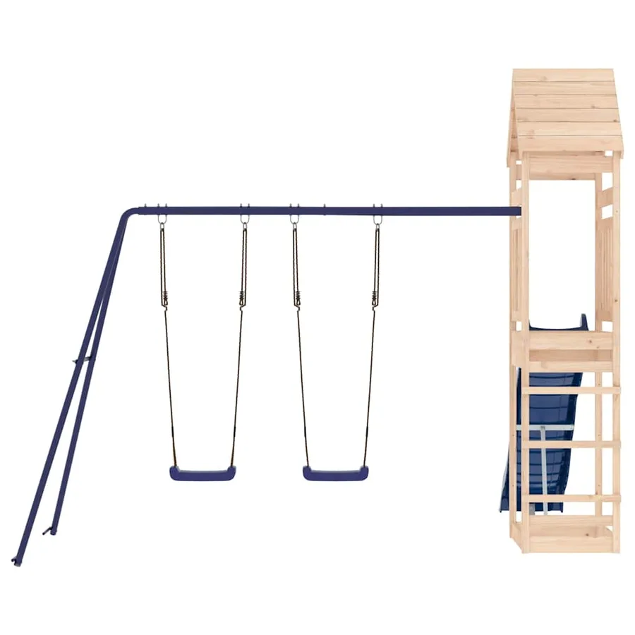 Aire de jeux d'extérieur bois de pin massif - 4