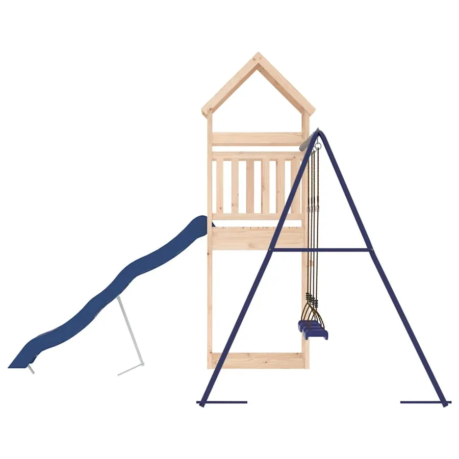 Aire de jeux d'extérieur bois de pin massif - 6