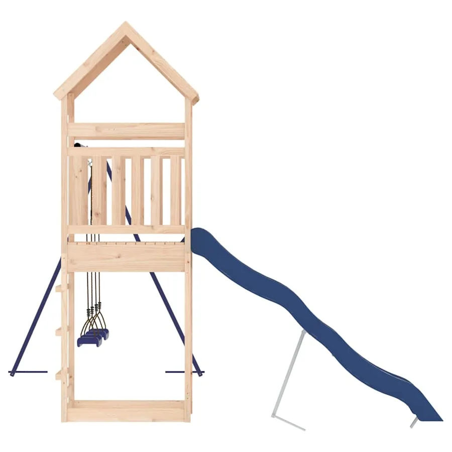 Aire de jeux d'extérieur bois de pin massif - 7