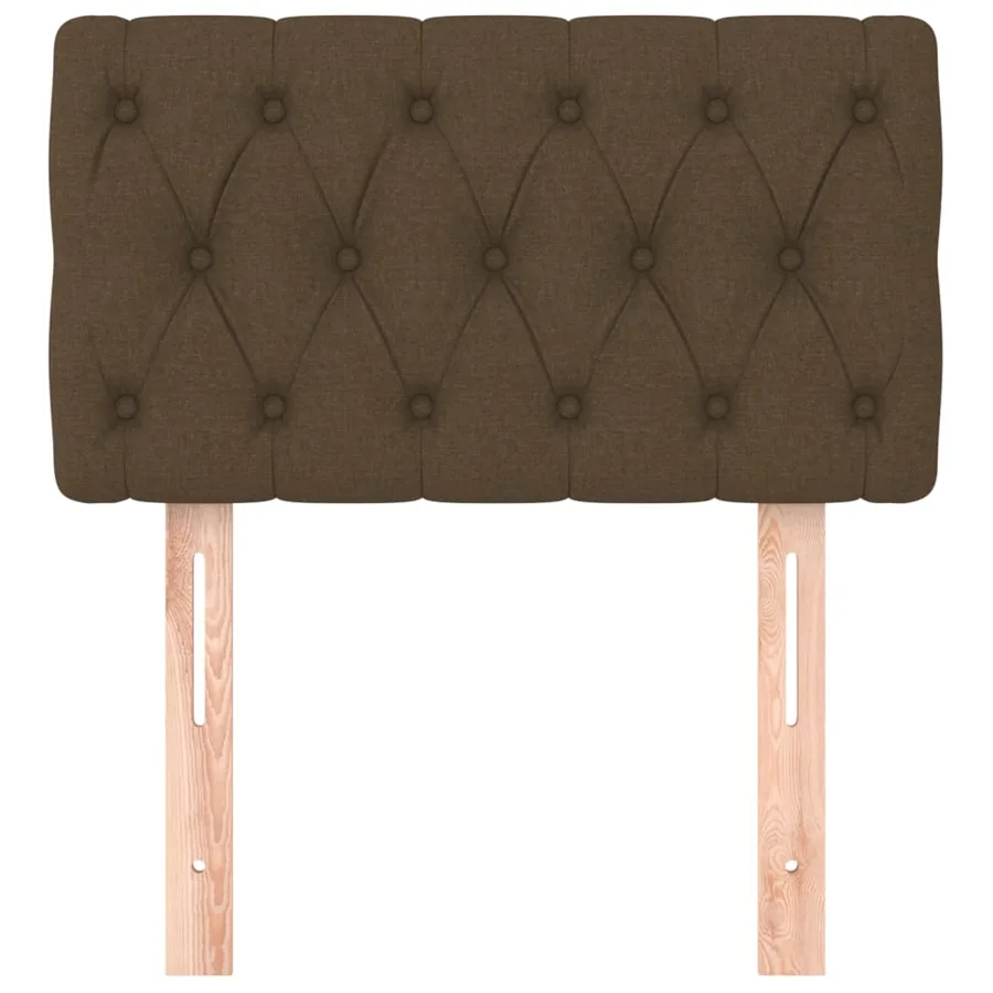Tête de lit Marron Foncé 80x7x78/88 cm Tissu - 3