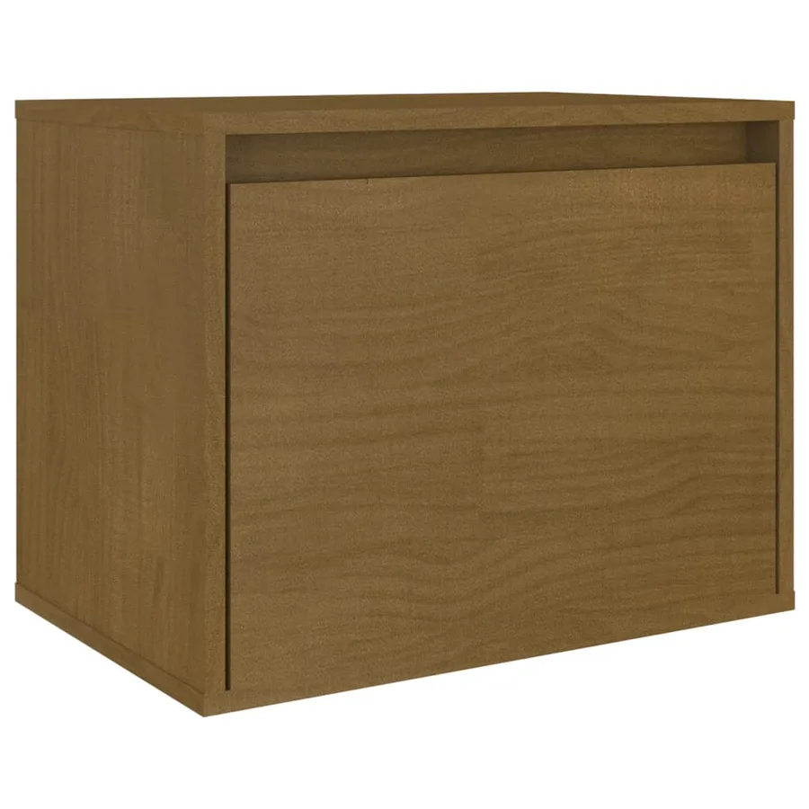 Meubles TV 3 pcs Marron miel Bois massif de pin - 5