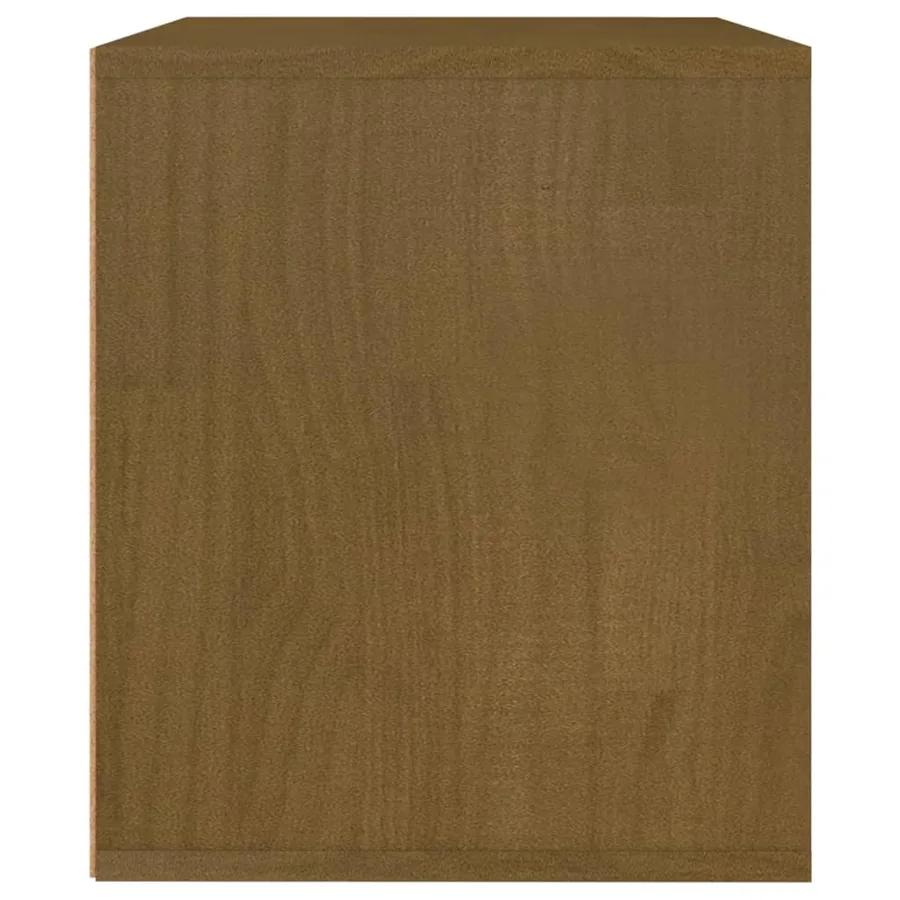 Meubles TV 3 pcs Marron miel Bois massif de pin - 6