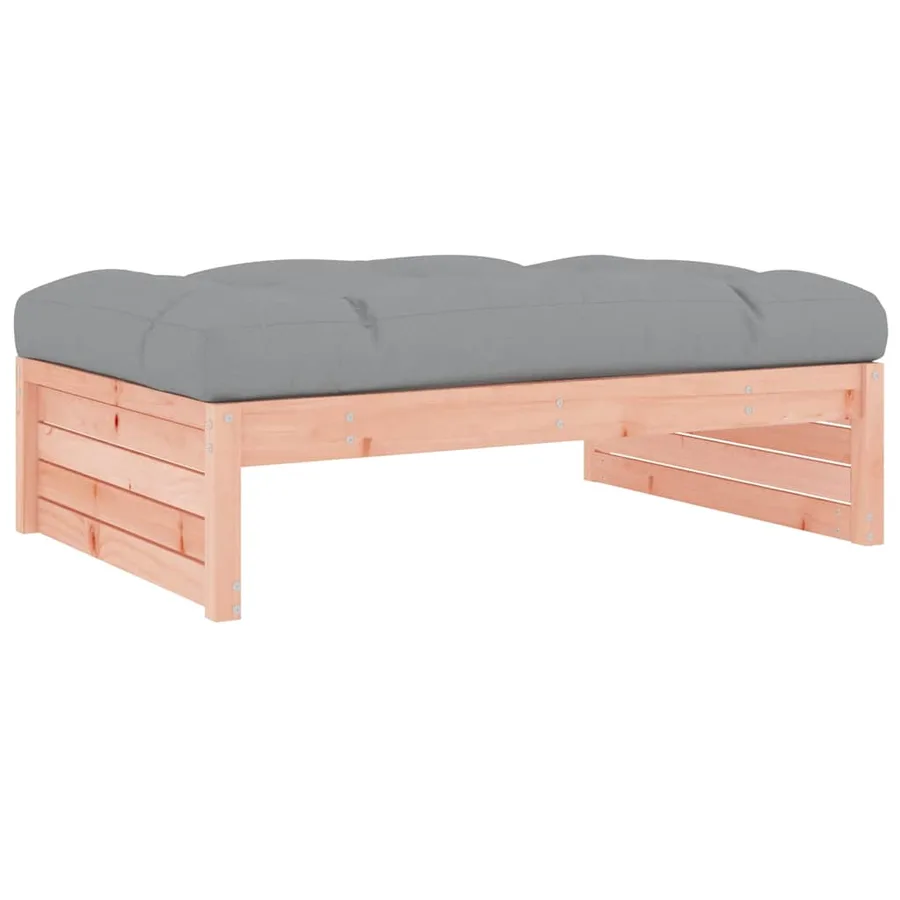 Repose-pied de jardin 120x80 cm massif de douglas - 2