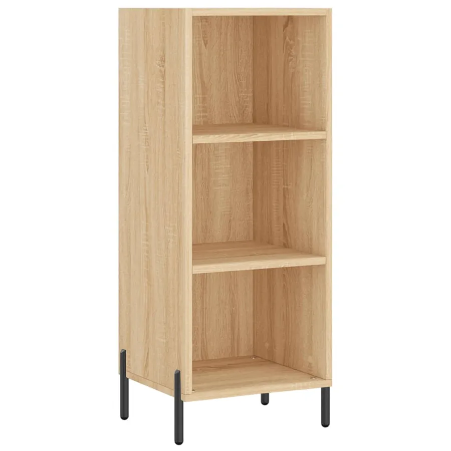 Buffet chêne sonoma 34,5x32,5x90 cm bois d'ingénierie - 2