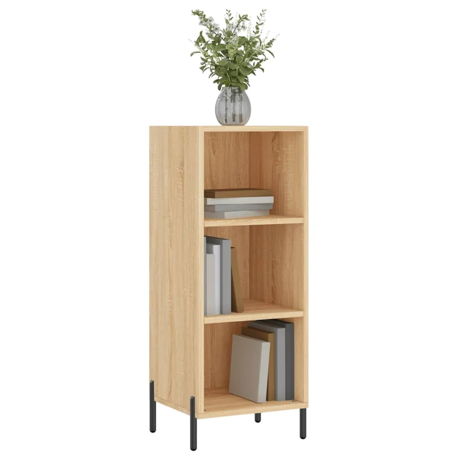 Buffet chêne sonoma 34,5x32,5x90 cm bois d'ingénierie - 3