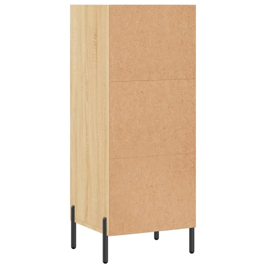 Buffet chêne sonoma 34,5x32,5x90 cm bois d'ingénierie - 6
