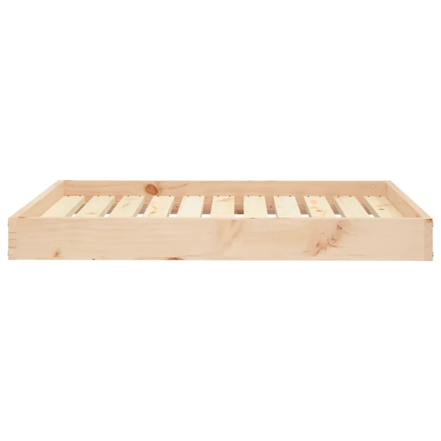 Lit pour chien 91,5x64x9 cm Bois de pin solide - 4