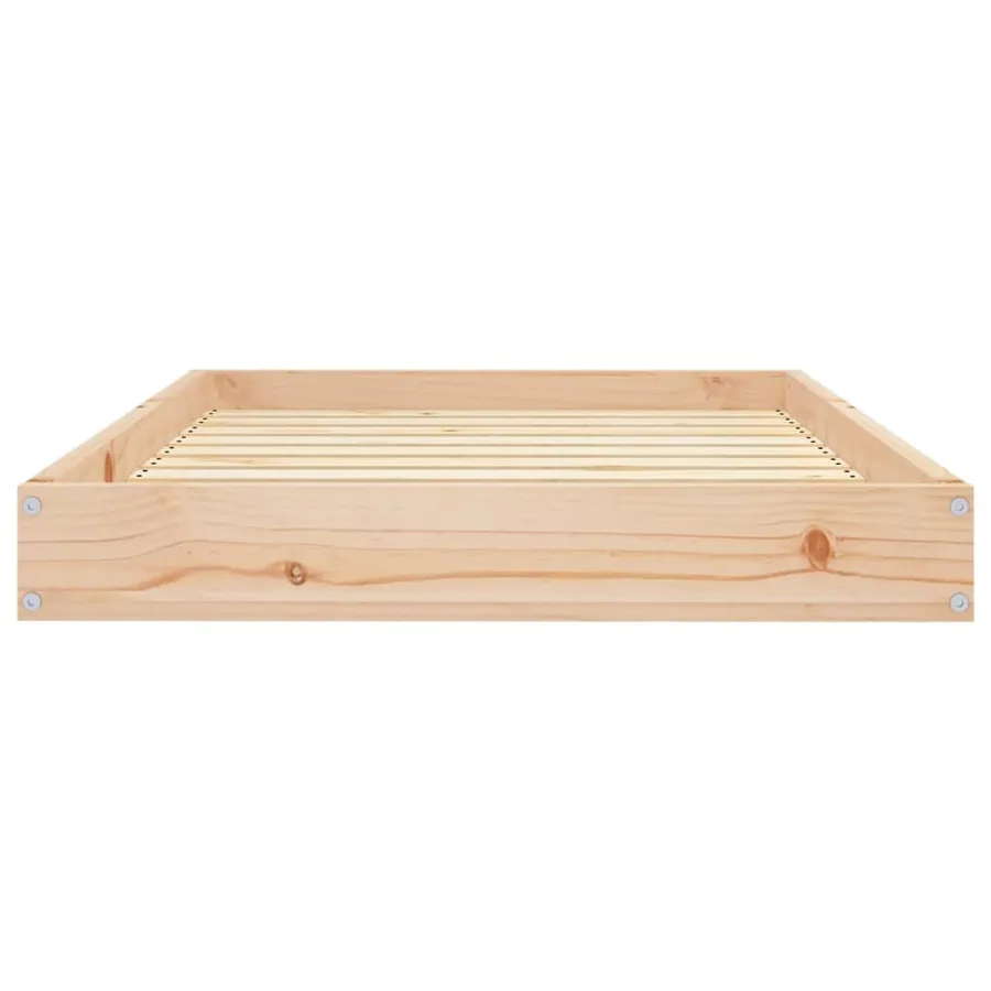 Lit pour chien 91,5x64x9 cm Bois de pin solide - 5