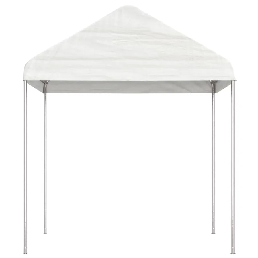 Belvédère avec toit blanc 15,61x2,28x2,69 m polyéthylène - 3
