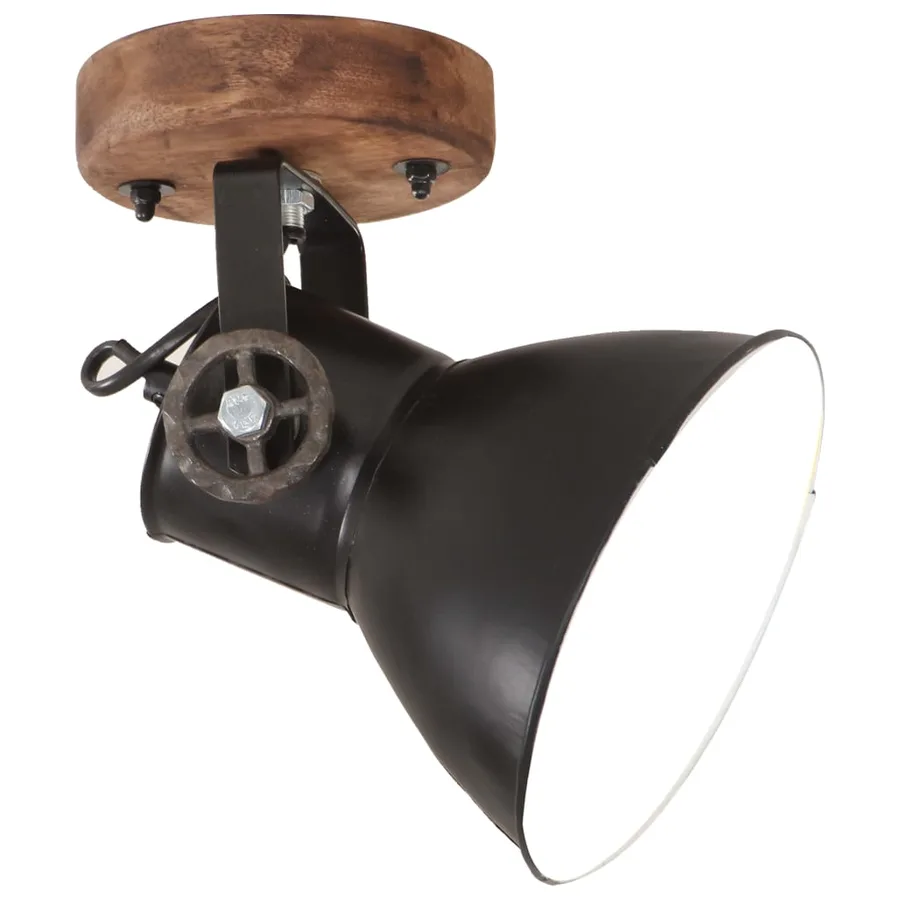 Lampe murale industrielle/de plafond 2 pcs Noir 20x25 cm E27 - 2