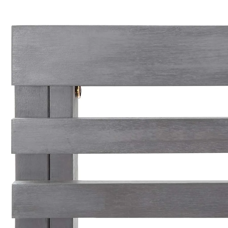 Banc d'angle de jardin Gris 140 cm Bois solide d'acacia - 8