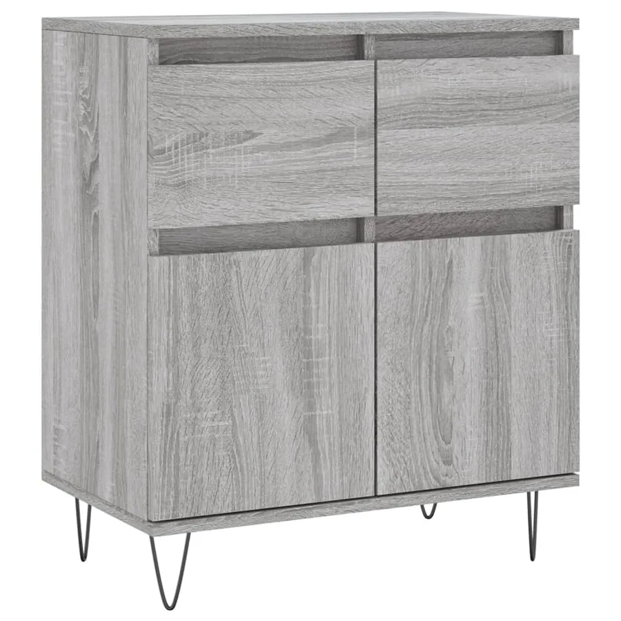 Buffet Sonoma gris 60x35x70 cm Bois d'ingénierie - 2