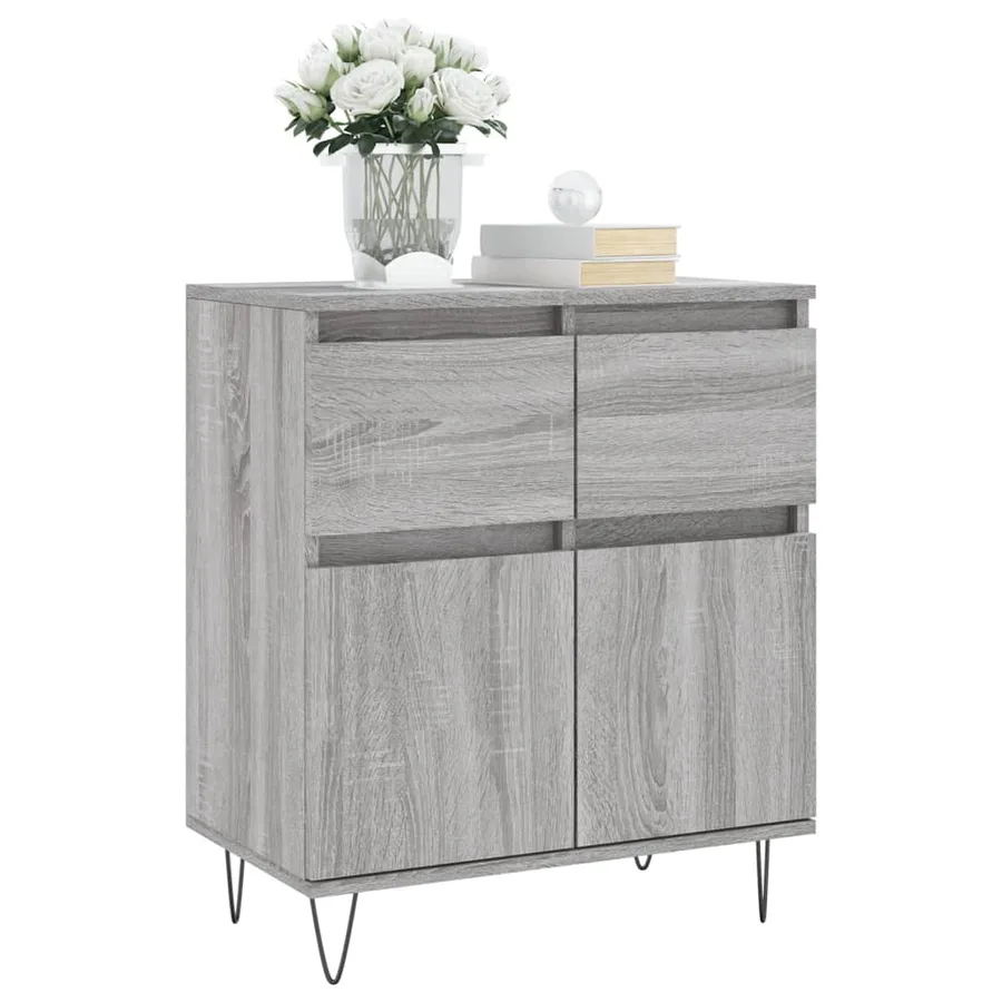 Buffet Sonoma gris 60x35x70 cm Bois d'ingénierie - 3