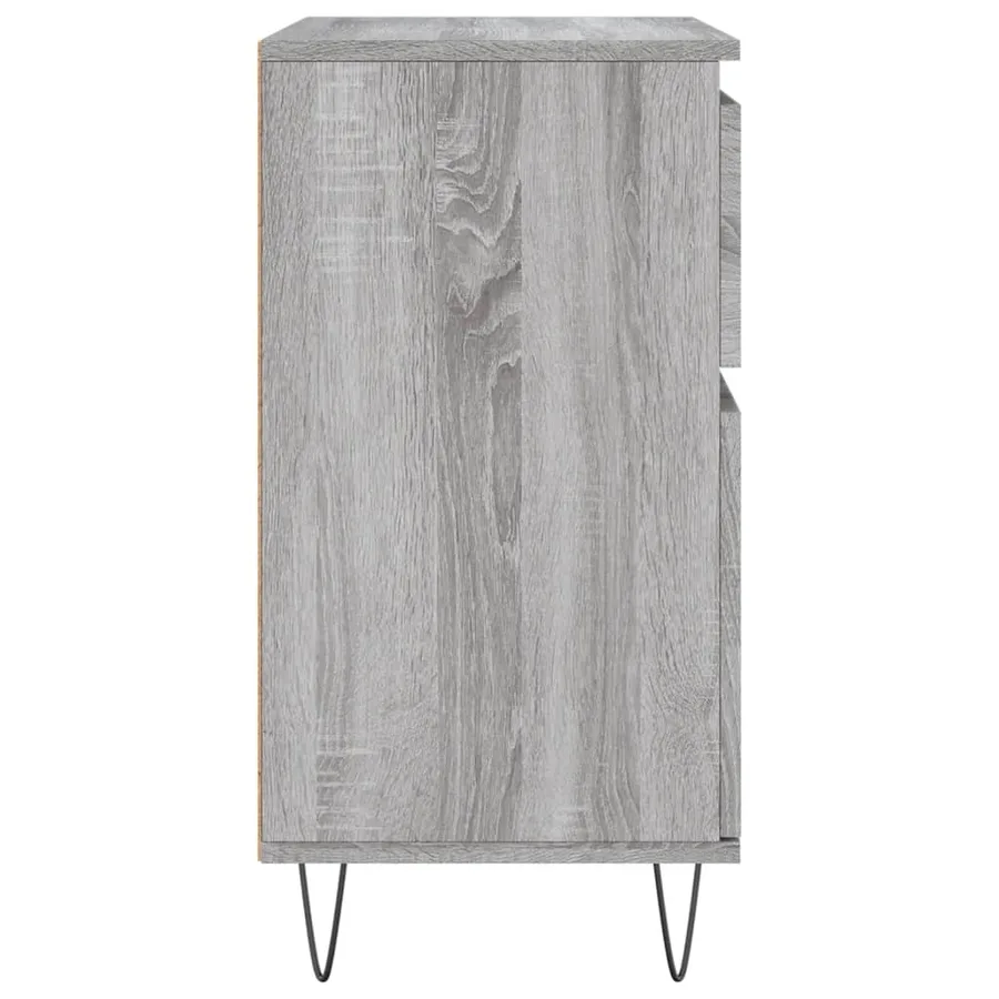 Buffet Sonoma gris 60x35x70 cm Bois d'ingénierie - 7