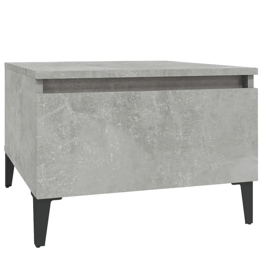 Tables d'appoint 2 pcs Gris béton 50x46x35 cm Bois d'ingénierie - 6